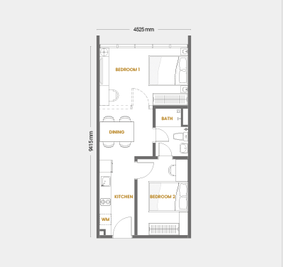 Unit Layout Type A2
