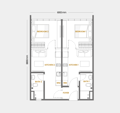 Unit Layout Type B2